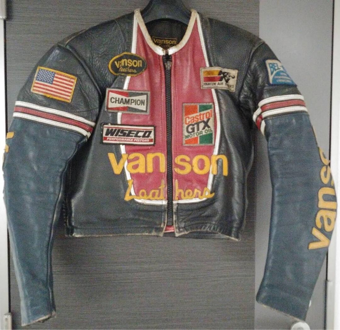 VANSON One Talone Zip Star Leather Riders Mens Jacket Black VANSON One Talone Zip Star Leather Riders Mens Jacket Black