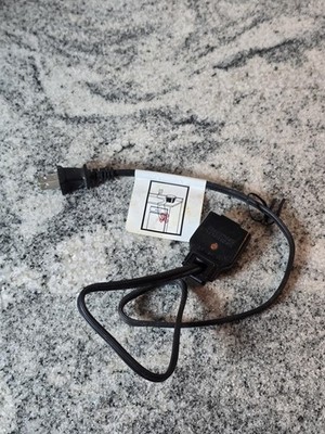 Presto 09982 Heat Control Power Cord 15A 125V Black Oster Pro 1200 Fryer Skillet
