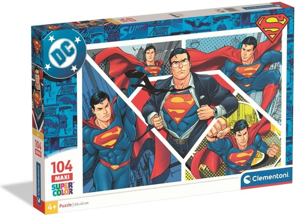 Gadget - Clementoni: Maxi Puzzle 104 Pz - Superman -D- Clementoni-image