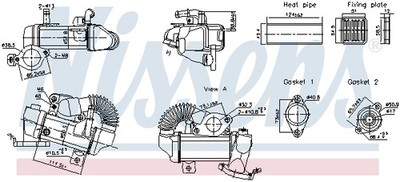NISSENS 989494 Kühler, Abgasrückführung für MERCEDES-BENZ,NISSAN,RENAULT