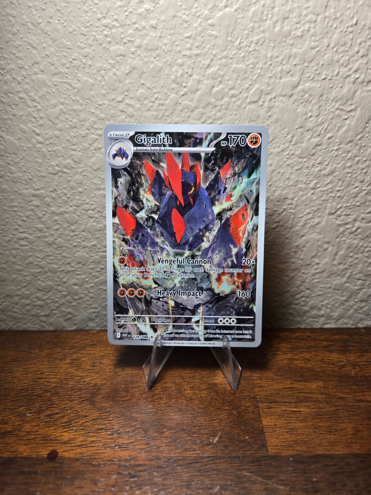 Gigalith 129/086 Sv: White Flare Holo LP