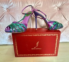 rene caovilla Elaphe Snakeskin Stilettos 38.5