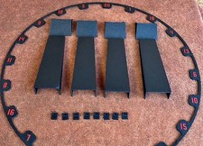 Complete Set Omni Dartboard Surround Numbers & Protective Covers