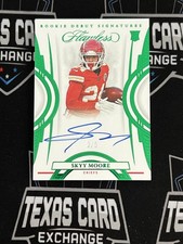 2022 Panini Flawless - Rookie Debut Signatures Skyy Moore #RDS-SM Emerald /5