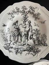 Tabletops unlimited New England Toile Dinner plate - People Pattern.
