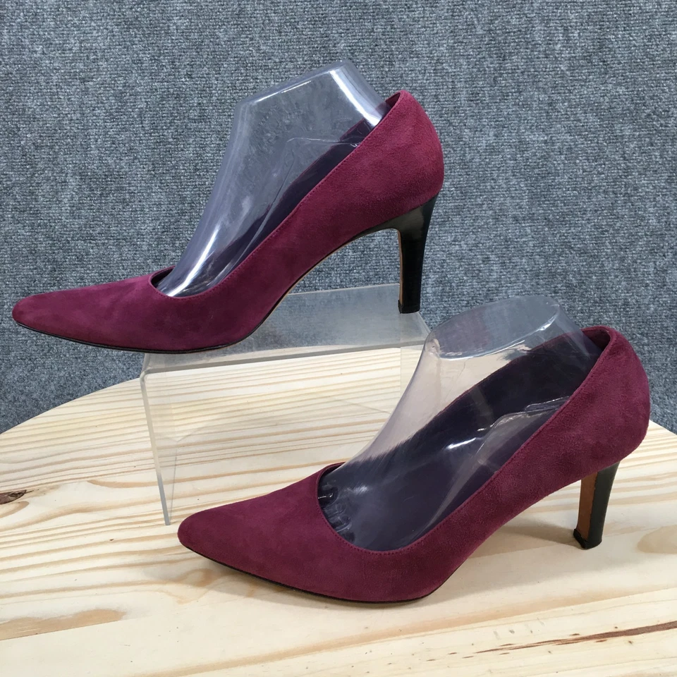 Zapatos Brooks Brothers para mujer 9 zapatos de salón púrpura sin cordones punta tacones de aguja Foto 2 de 4
