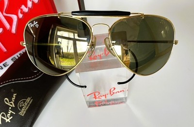 Original Vintage Ray-Ban Outdoorsman Diamond Hard m. Sportbügeln Bausch&Lomb USA