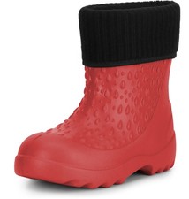 LADEHEID Gummistiefel Kinder Jungen Mädchen Mit Innenschuh Regenschuhe 22-37