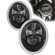 Headlights Halogen Black Pair For 05-06 Mini ...