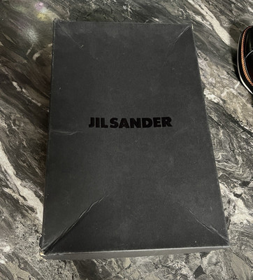 Jil Sander Men s Black Leather Loafers Size 43 EU Made in Italy Box