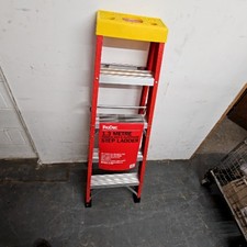 ProDec 1.3M Fibreglass Aluminium Step Ladder Non-Conductive Lightweight M