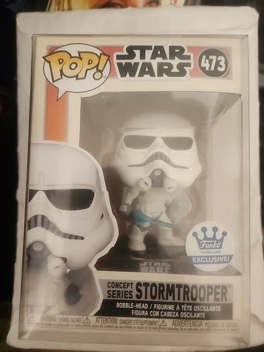Funko POP! Star Wars CONCEPT SERIES STORMTROOPER #473 Exclusive w/Box Protector
