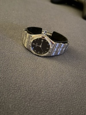 Vintage New In Box Citizen Diamond Eco-Drive Black Dial Citizen Eco-Drive Octagon Diamond Black Dial Watch BM7495  main image 2