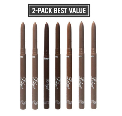 Lilyz wasserfester Augenbrauenstift Twist Up, wischfeste Füllung Brow ((2er Pack))