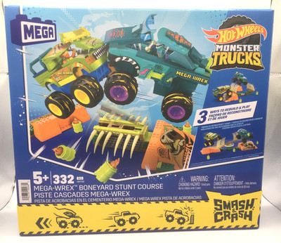 Mega Hot Wheels Monster Truck Mega-WREX Boneyard Stunt Course