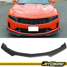 Fits 16-24 Chevy Camaro 1LE Style 3PCS Front Bumper Lip Splitter Matte Black
