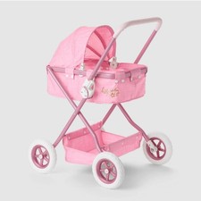 American Girl Doll Bitty Baby Pink Bassinet Stroller NEW!!
