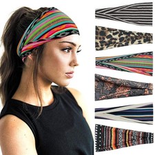 YONUF Boho Headbands For Women Fashion Wide 1 Count Pack of 6 , Flower4