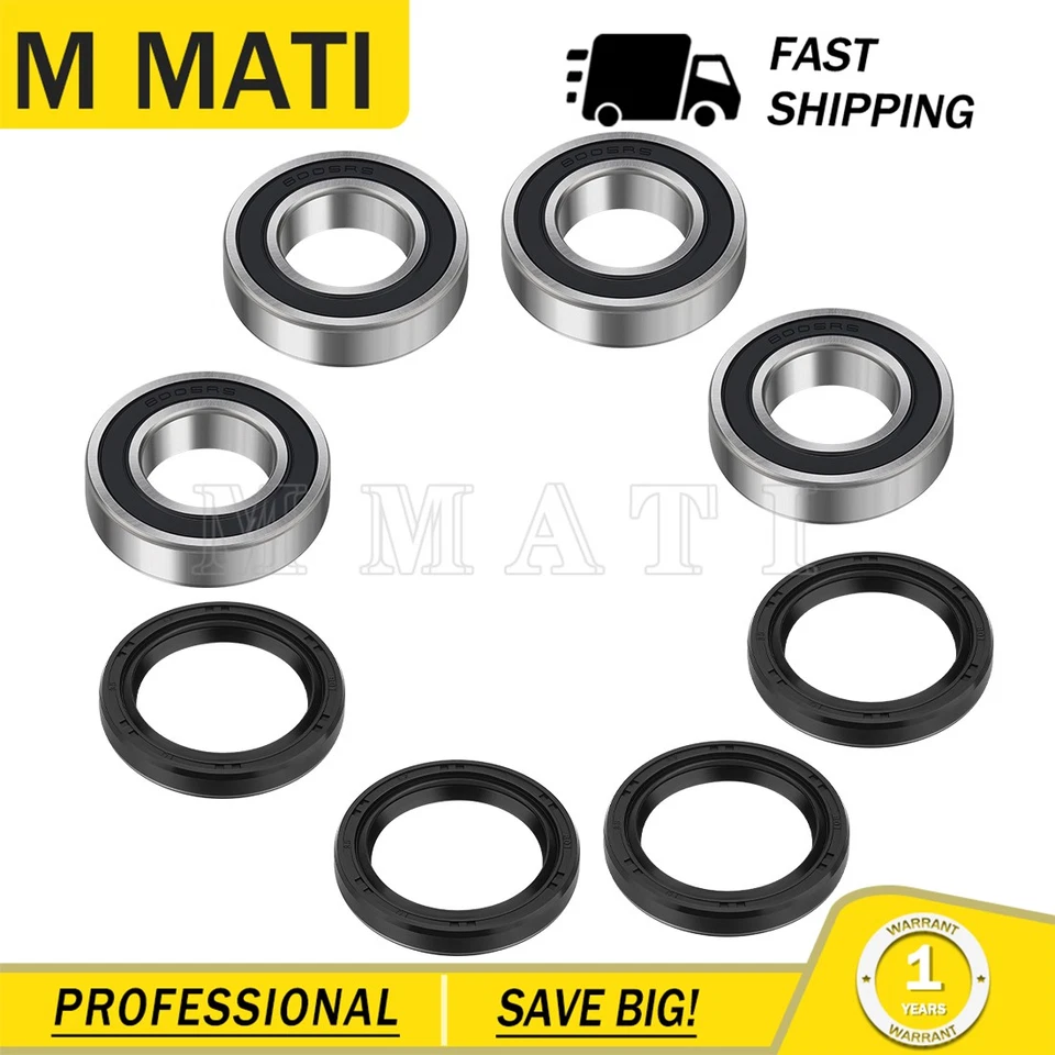 2X Front Wheel Bearings Seals For Kawasaki Mule 3000 3010 3020 4000 4010 KAF620 - Image 4 of 4