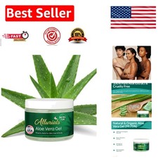 Organic Aloe Vera Gel 12 Oz - 99.75 Pure, Dermatologist Approved for All Skin