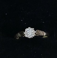 18ct Diamond Ring Fully Hallmarked Size O
