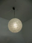 Mid Century  Glass Lamp ice Glass Doria  O