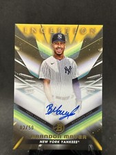 2023 Bowman Inception Brandon Mayea Gold Foil Auto  /50 New York Yankees #ВРА-ВМ