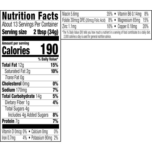 Reduced Fat Creamy Peanut Butter Spread (16.3 oz, Pack of 12) - Guilt-Free Snack - Picture 4 of 10