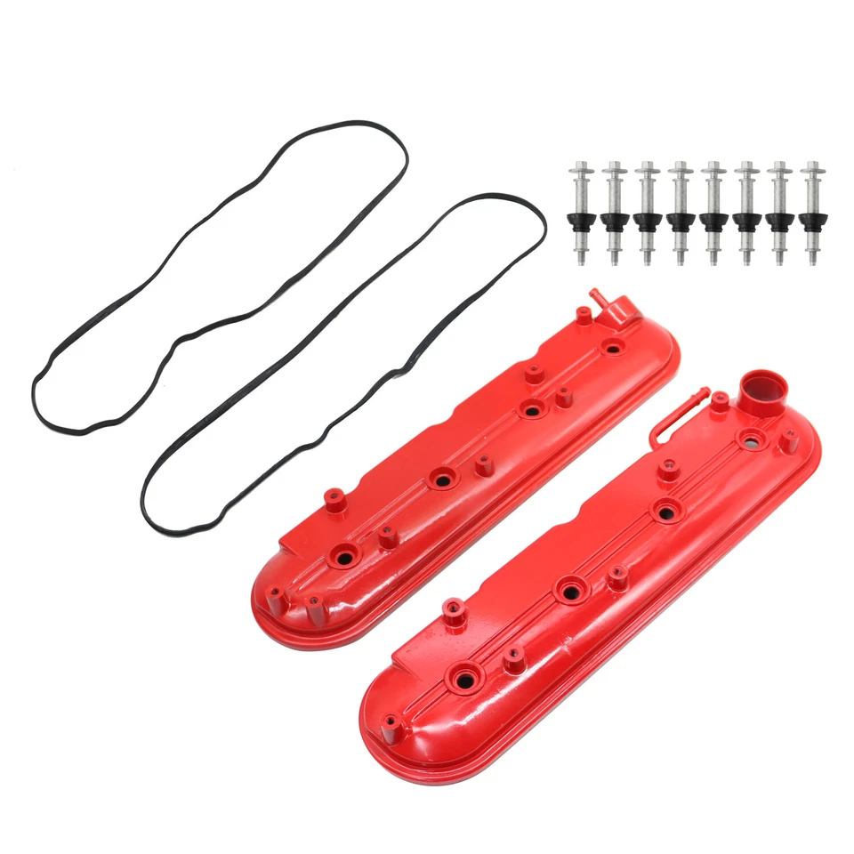 RH & LH Valve Cover Set w/ Gasket & Bolts for 99-08 Chevy Silverado GMC Cadillac - Image 2 of 4