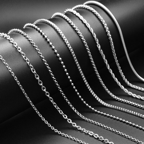 9 Styles Men Women silver Stainless 