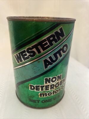 Vintage Rare Western Auto Motor Oil 1qt Full