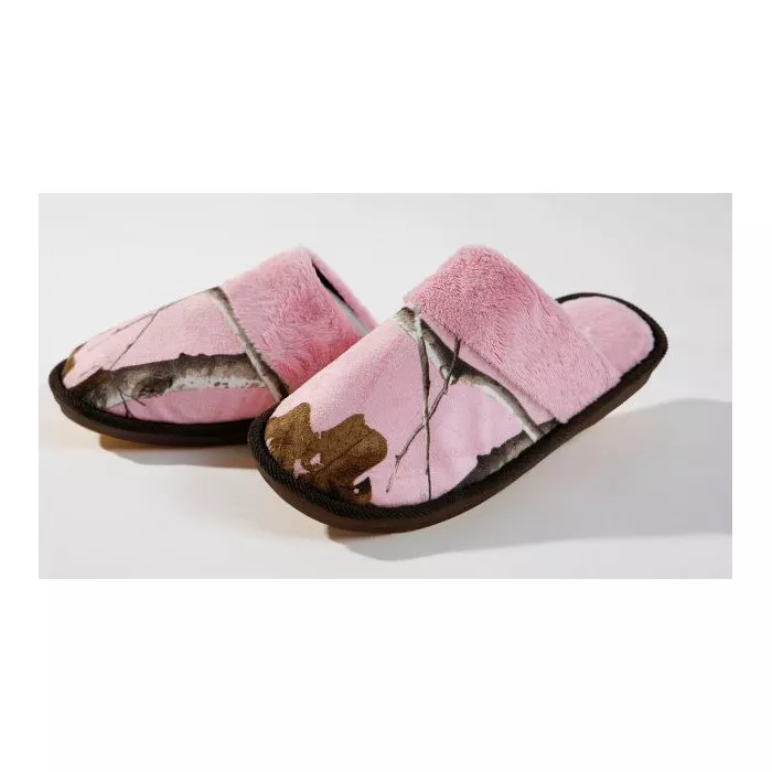 Realtree AP All Purpose Pink Camo Slippers Youth Small Medium Large