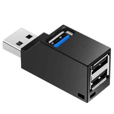 Mini USB 3.0 2.0 HUB 3 Port Verteiler Adapter für PC Laptop Macbook Notebook UH1