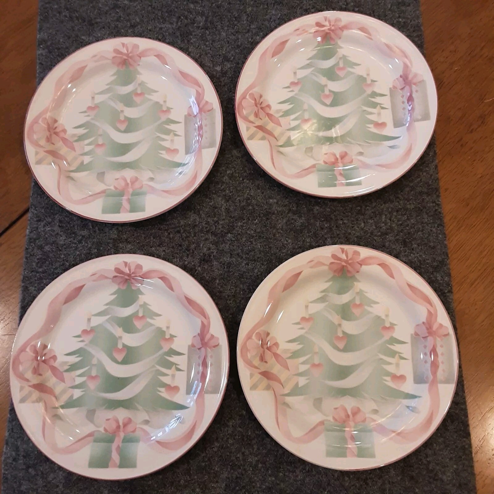 Vintage SANGO Home for Christmas 3321 Pink Ribbon 1989 7.5