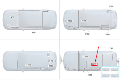 Verkabelung der Augmented-Reality-Kamera für MERCEDES-BENZ S W223 A2235401927