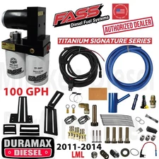 FASS Titanium 100GPH Fuel Lift Pump System 11-14 Duramax Diesel Chevy GMC GM 6.6