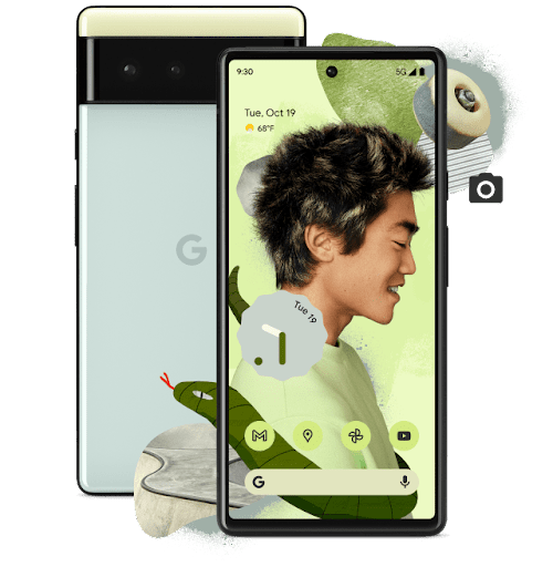 Google Pixel 6 - 128GB - Sorta Seafoam (Verizon) for sale online 