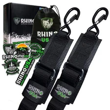 Rhino USA Heavy Duty 2x48 Inch (2pack) Boat Tie Down Straps to Trailer