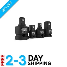 4-Piece Chrome Molybdenum Impact Socket Reducer Set - Heavy Duty Performance