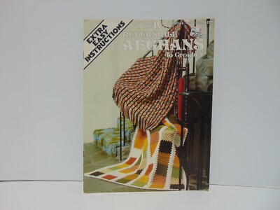 Reversible Afghans To Crochet Leisure Arts Leaflet 130 1978