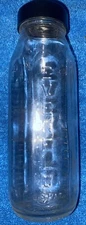 Vintage Glass Evenflo 8 Oz Clear Glass Baby Bottle (No Nipple) ~ Made In The USA