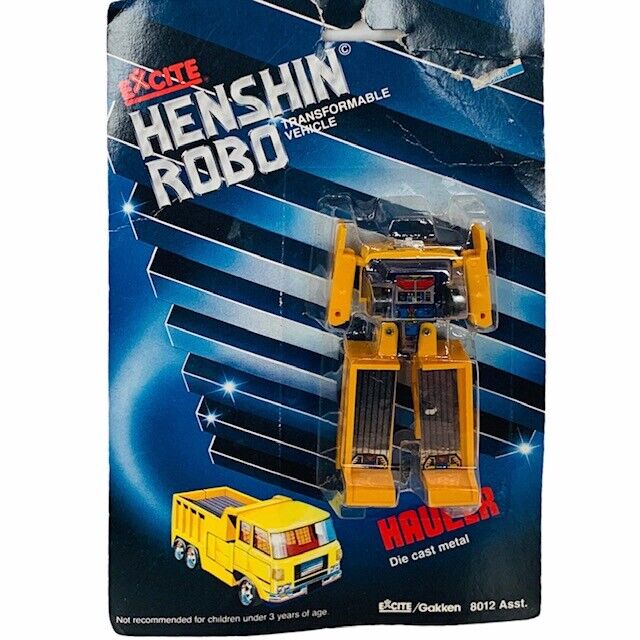 Henshin Robo Excite Hauler diecast Robot Transformer Gobot toy figure MOC us BM2