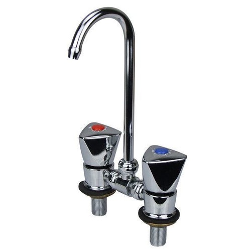 Mixer Tap Caravan Sink Taps Boat Twin Knob Sink Faucet Tap Set New