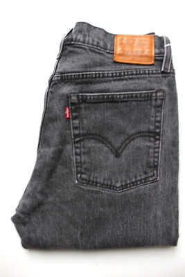Levi's Wedgie Tapered Big E Damen Jeans W29 L28 Mid Grey Stretch LEVH680