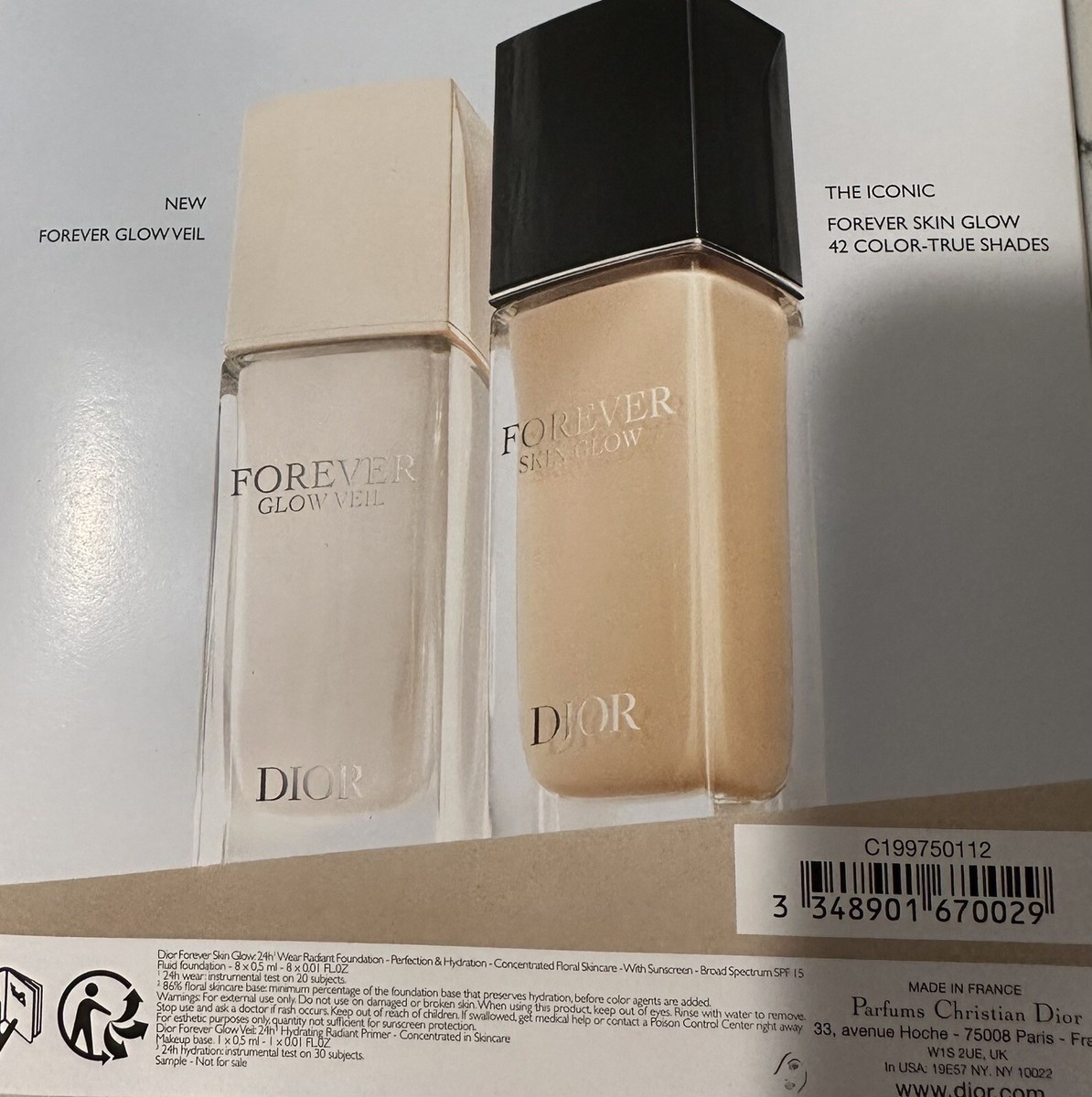 Dior Forever Skin Glow Foundation &24H Hydrating Primer