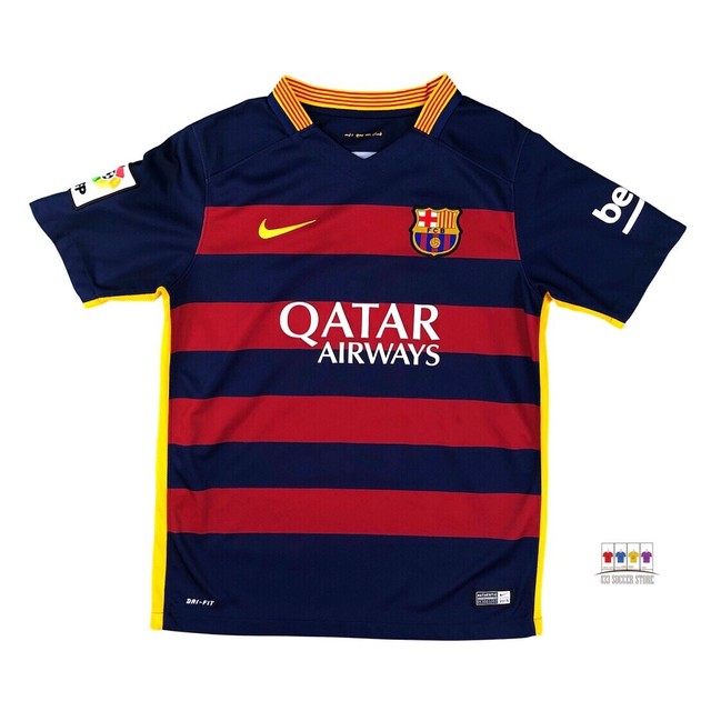 Barcelona 2015/16 Home Soccer Jersey Boys Large Nike | eBay