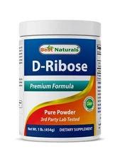 Best Naturals Pure D-Ribose Powder 1 lb - High Quality D-Ribose
