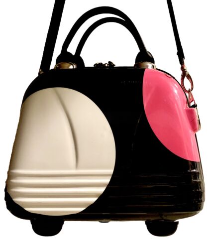 International Traveller iT Hardside Cosmetic Case Makeup Polka Dot Suitcase - Afbeelding 1 van 7