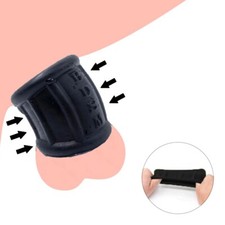 Male Silicone Scrotum Testicle Squeeze Ring Penis Stretcher Enhancer Delay Ball