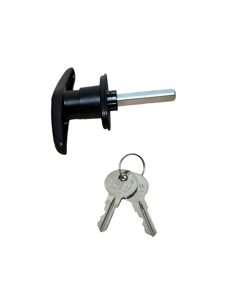 Truck cap Bauer rivet on / locking T-handle black clockwise turn